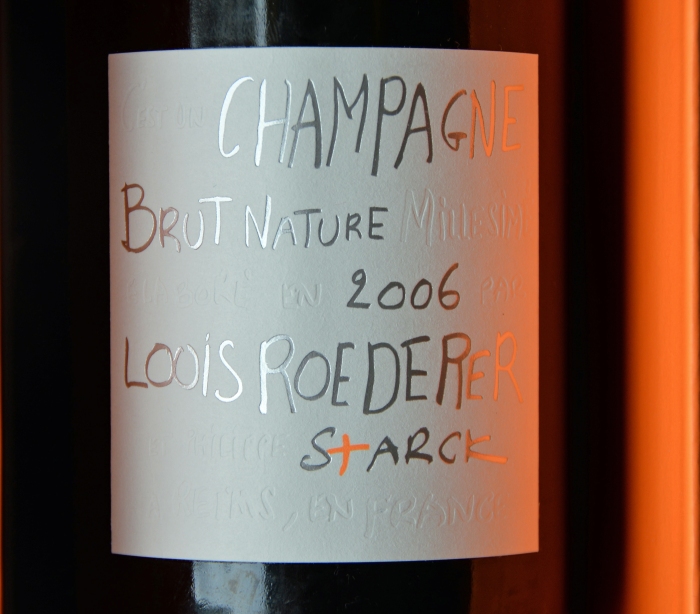 shampanja, Louis Roederer, Louis Roederer Brut Nature 2006, juhlajuoma, kuiva shampanja, shampanjasuositus, champagne, Philippe Starck champagne